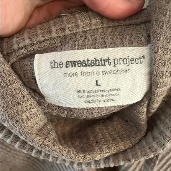 The Sweatshirt Project Knit Sweater with Button Detail - Picture 4 of 6